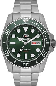 Relógio Orient Masculino Automático F49SS027NH-E1SX Aço Verde Hulk