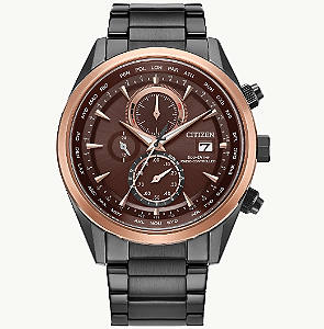 Relógio Citizen Eco-Drive Radio Control - Vermelho Sport Luxury - AT8267-51X