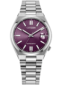 Relógio Citizen Tsuyosa Automático 37mm Roxo Sunray - NJ0200-50W
