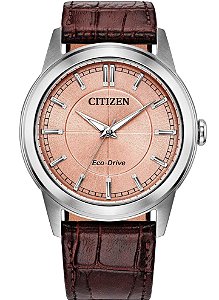 Relógio Citizen Rolan Dress Classic Couro Salmão 41mm - AW2110-14Z