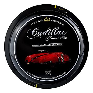 Cera Pasta Carnauba Cleaner Wax 300G Aplicador Cadillac