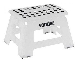 Banco Banqueta Plastica Dobravel Transparente  22cm Vonder