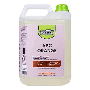 Apc Cleaner Orange Nobre Car 5lts Multiuso Limpa Interior