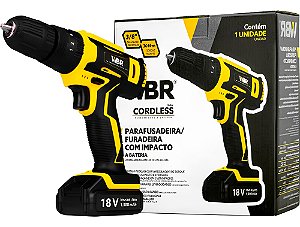 Parafusadeira Furadeira Impacto 18v Bateria 127/220V  Wbr