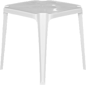 Mesa Monobloco Quadrada Empilhável 70cm x 70cm