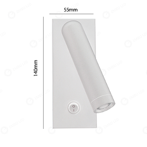 ARANDELA DE LEITURA BRANCA 3W 3000k BIVOLT