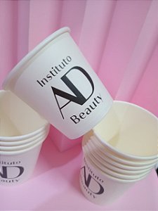 Copinho de café com Logotipo - 50 unidades - Estampa Preta