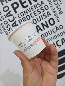 Copinho de café com Logotipo - 50 unidades - Estampa Colorida