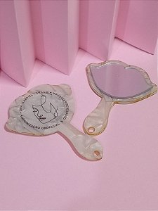 Mini Espelhinho de Boca  - Personalizado com Logotipo - 50 unidades