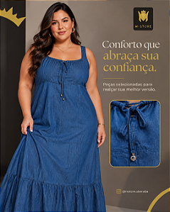 VESTIDO ALCA JEANS G AO G3