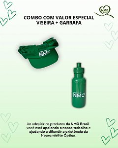 Kit Viseira + Squeeze 500ml Movimente-se pela NMO