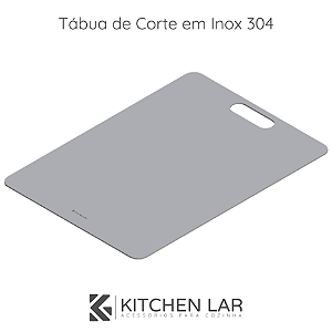 Tábua de Corte em Inox 304 - 200x300mm