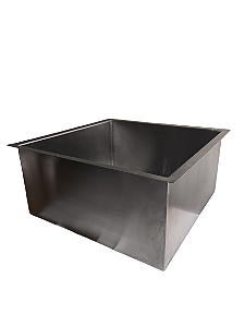 Cuba Quadrada Sobrepor - Inox 304 - 40x40cm