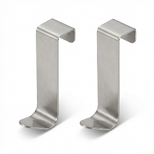 2 Ganchos Inox de Encaixe – Para Pano de Prato