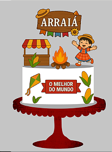 Arquivo digital tema festa junina menina
