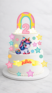 Arquivo digital tema unicórno de andar