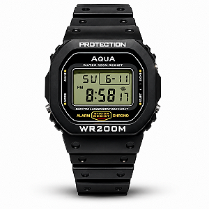 Relógio digital masculino Aqua 200 mts