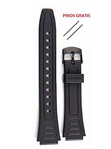 Pulseira Para Casio W-800 W-800h Preta+pinos