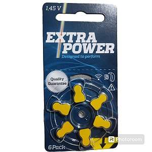 Pilha  bateria Auditiva A10  Estrapower Cartela C/ 6 Unds