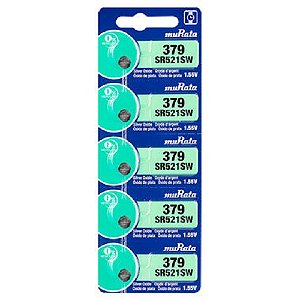 Bateria Para Relogios 379/521 Sony/Murata Kit com 5 unidades