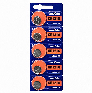 Pilha Bateria Moeda CR 1216 Sony/Murata cartela com 5 unds