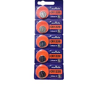 Pilha Bateria Moeda 1220 Sony/Muratta kit com 5 unidades