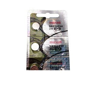 Baterias para relogio 394 Maxel original kit com 5 uns