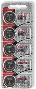 Bateria Cr2032 Maxel original cartela com 5 uns