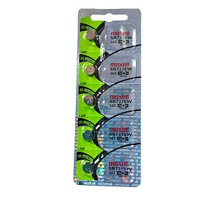 Baterias para relogio 362 Maxel original kit com 5 uns