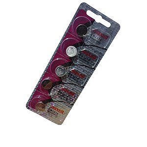 Bateria Relógio Maxell 1216 3V Original – Kit 5 Unidades
