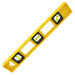 Nivel 3 Bolhas 40cm Gadan Profissional Alta Precisao Prumo