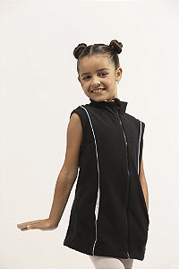 Coletinho Soft Kids - Preto com Branco