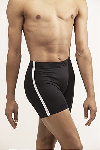 Shorts Pedro - Preto com branco texturizado