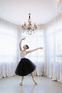 Saia Luiza Romântica para ensaio - Preta