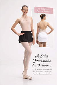 KIT Saia Lelê - Preto + Branco