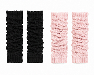 KIT COM 2 POLAINAS – Preta e Rosa