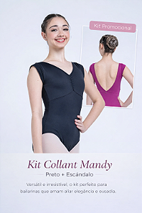 Kit Collant Mandy - Preto + Escândalo