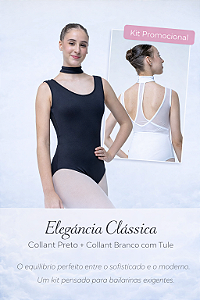 Kit Collant Mia - Preto + Branco