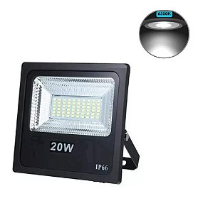 REFLETOR HOLOFOYE MICRO LED SMD 20W BIVOLT BRANCO FRIO 6000-6500K