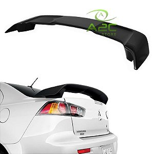 AEROFOLIO TRASEIRO PINTADO PRETO LANCER GT MT HLE HLT