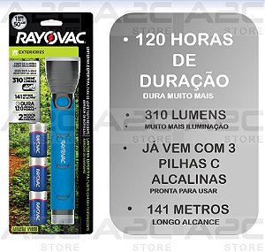 LANTERNA SPORT3C-B LED RAYOVAC CAÇA PESCA CAMPING