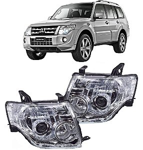 FAROL DIANTEIRO XENON PAJERO FULL 2008 2009 2010 2011 2012 2013 2014 2015 2016 2017 2018 2019 2020