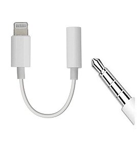 ADAPTADOR LIGHTNING P/ P2 3.5MM FONE DE OUVIDO