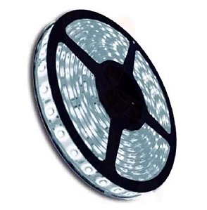 FITA LED 5050 12V ROLO 5 METROS BRANCO FRIO
