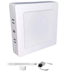 PAINEL LED SOBREPOR QUADRADO 6W BRANCO FRIO 6000-6500K MM-6W-S-W