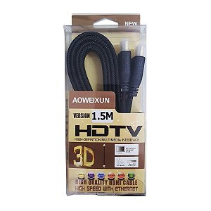 CABO HDMI TRANÇADO 1,5 METROS 4K REF HDTV