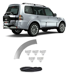 MOLDURA ALARGADOR FLARE PARALAMA TRASEIRO PAJERO FULL 2008 2009 2010 2011 2012 2013 2014 2015 2016 2017 2018 2019