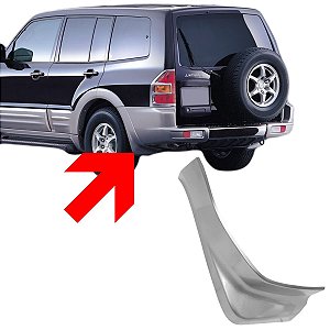 MOLDURA PARACHOQUE TRASEIRO LAMEIRO MITSUBISHI PAJERO FULL 2000 2001 2002