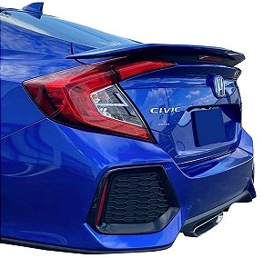 AEROFOLIO TRASEIRO PRIMER ALTO COM LED HONDA CIVIC G10 MODELO RS 2017 2018 2019 2020 2021