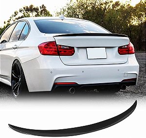 AEROFÓLIO SLIM PINTADO BLACK PIANO BMW SÉRIE 3 F30 F80 2013 2014 2015 2016 2017 2018 2019